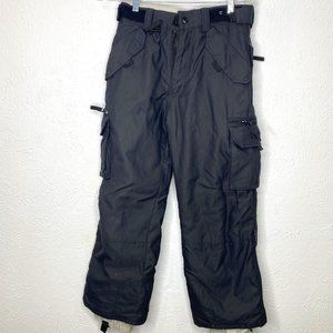 Turbine Boardwear, youth size small, black, snow pants waterproof, EUC.
